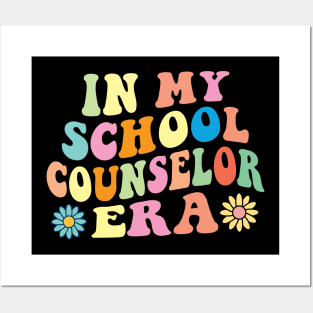 Retro In My School Counselor Era Groovy Posters and Art